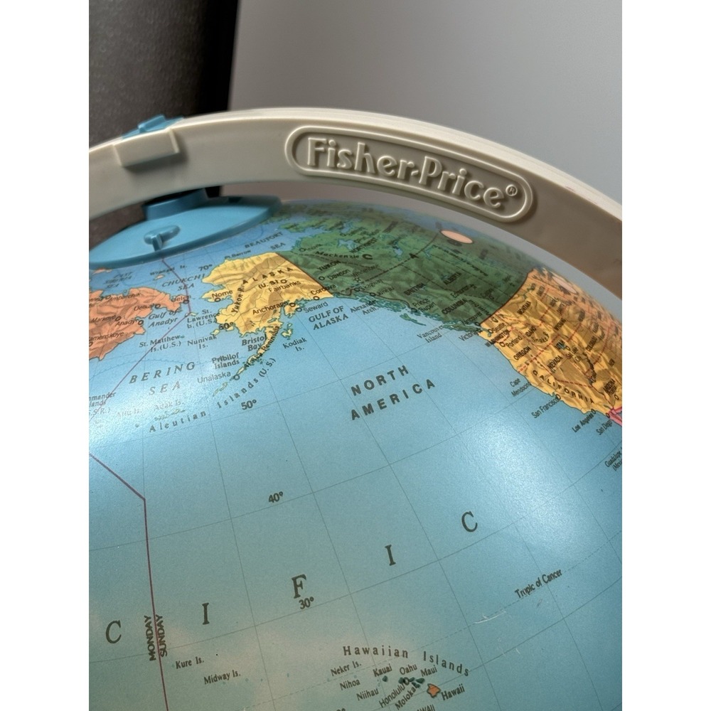 Fisher Price Discovery Globe Earth Educational Lights Up TESTED Vintage Fun 🤩 - Picture 15 of 16
